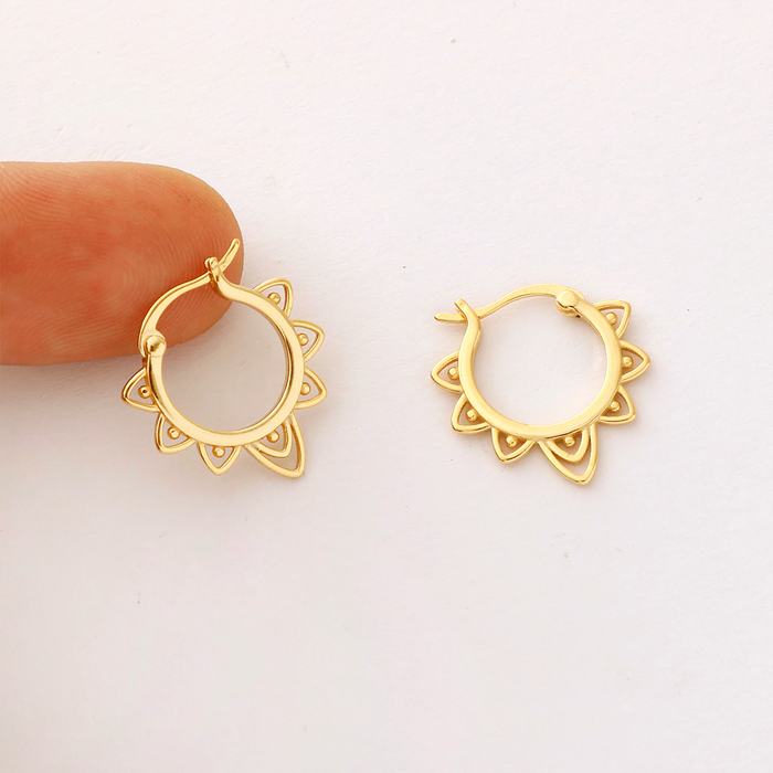 Orecchini Mandala Oro