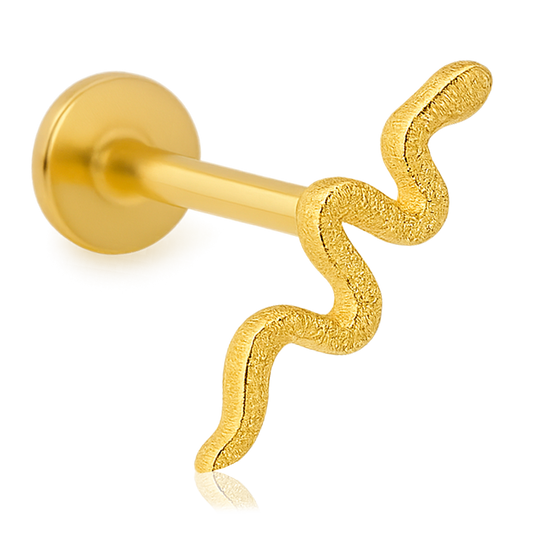 Gold Serpy Earring