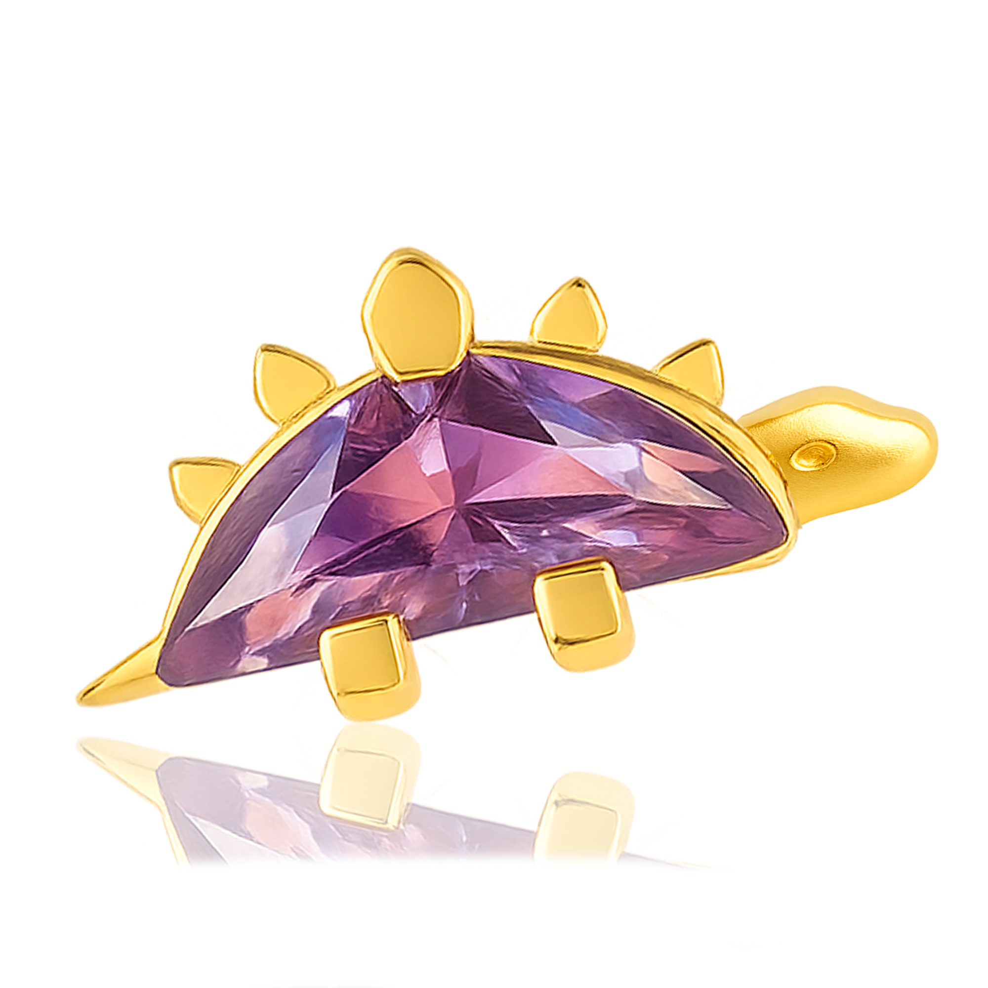 Pendiente Lilac Dino Oro