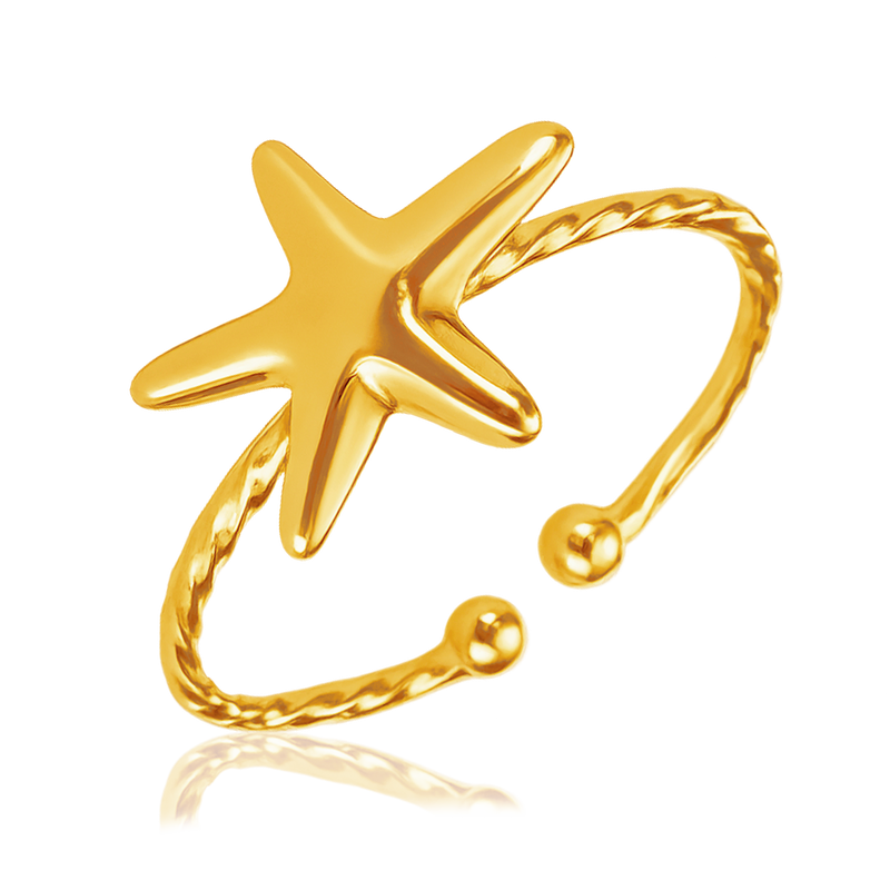 Anello Mini Stella Marina Oro