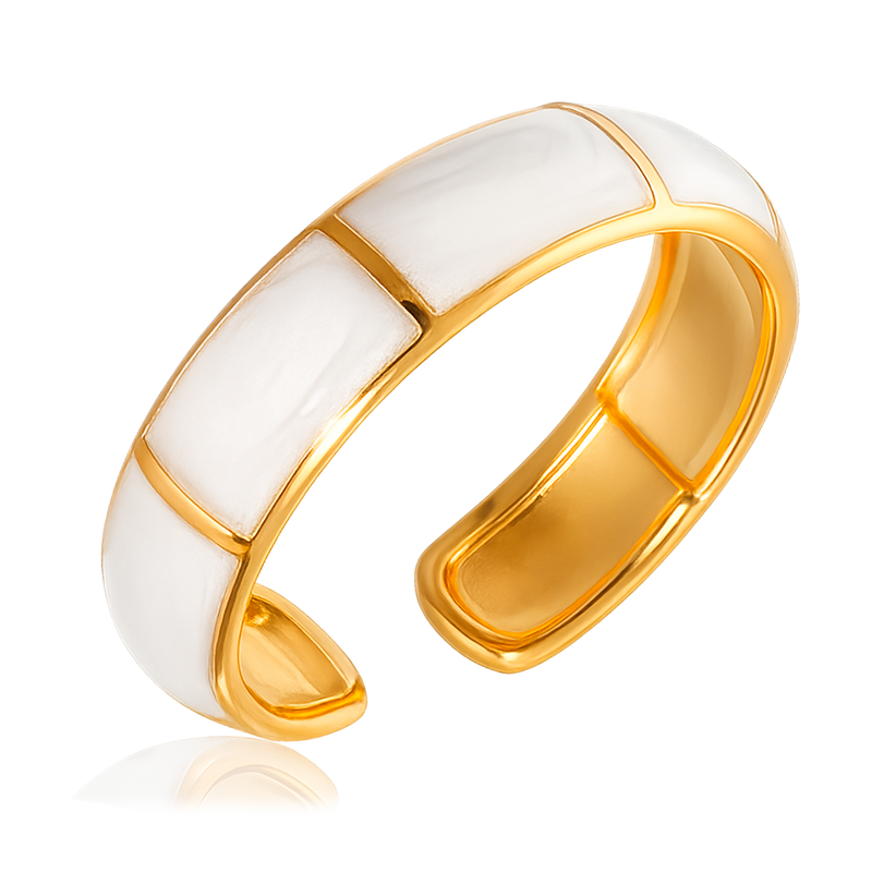 Anello Neva Bianco Oro