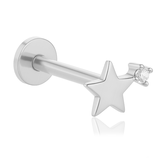 Pendiente Polaris Plata