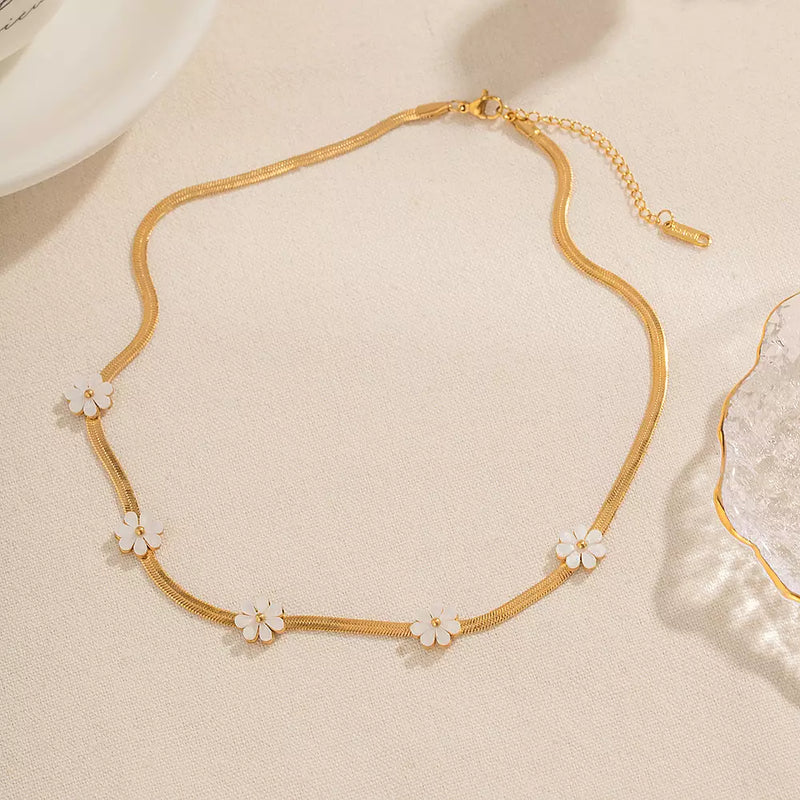 Collana Margherite Madreperla Oro