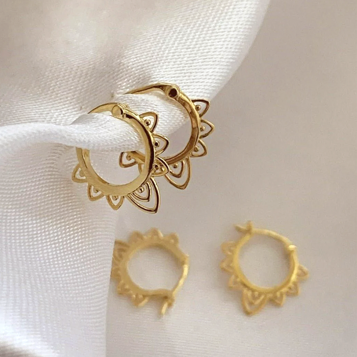 Orecchini Mandala Oro