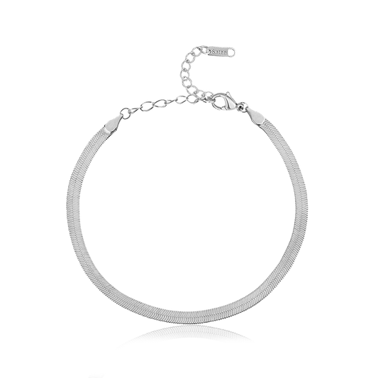 Pulsera Cadena de Serpiente Plata - 3mm
