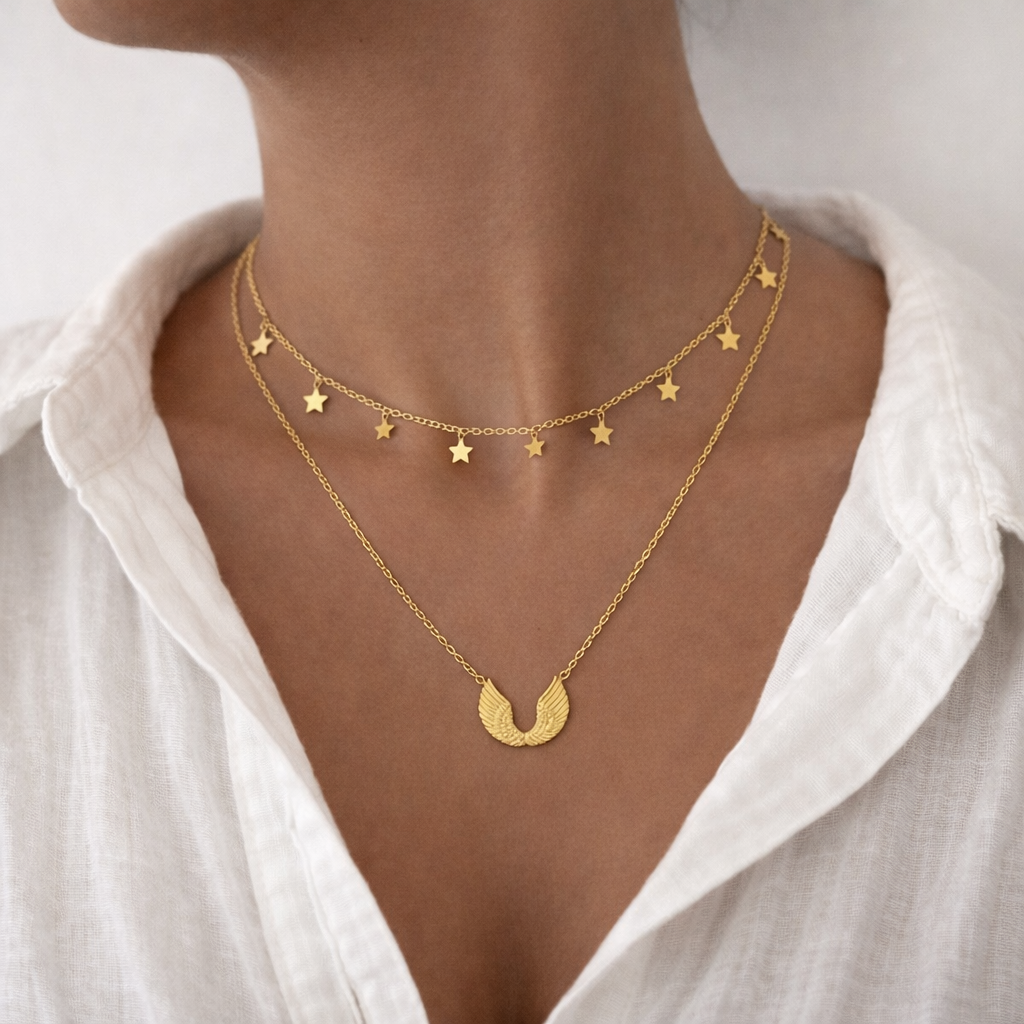Collar Alas Oro