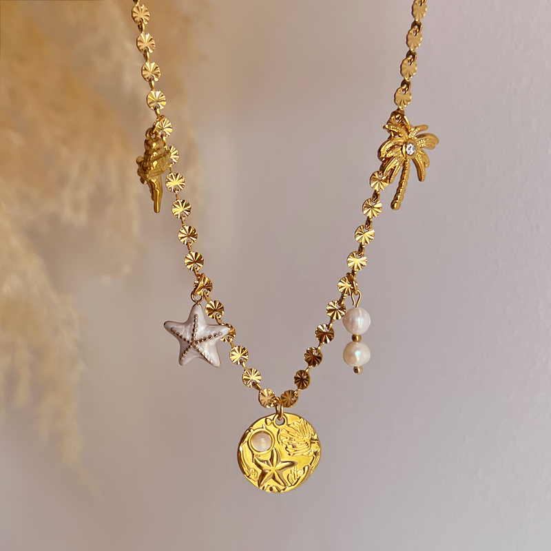 Gold Sun Necklace