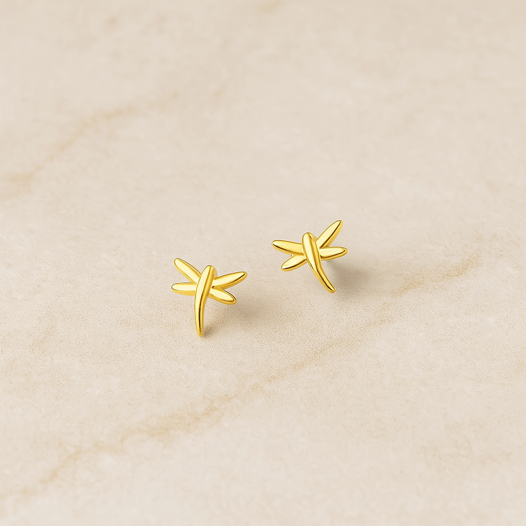 Orecchino Mini Libellula Oro
