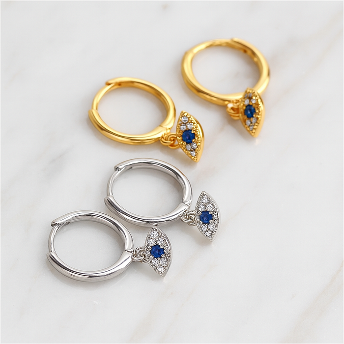 Orecchini Blue Eyesclum Argento