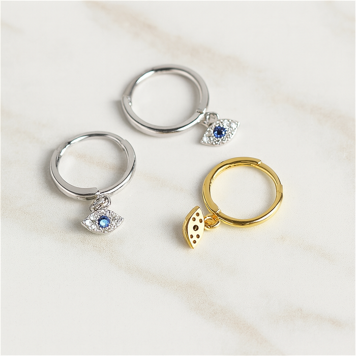 Orecchini Blue Eyesclum Argento