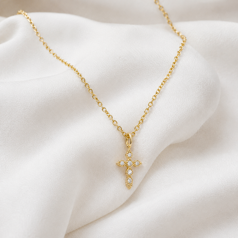 Collana Luna e Stella Oro