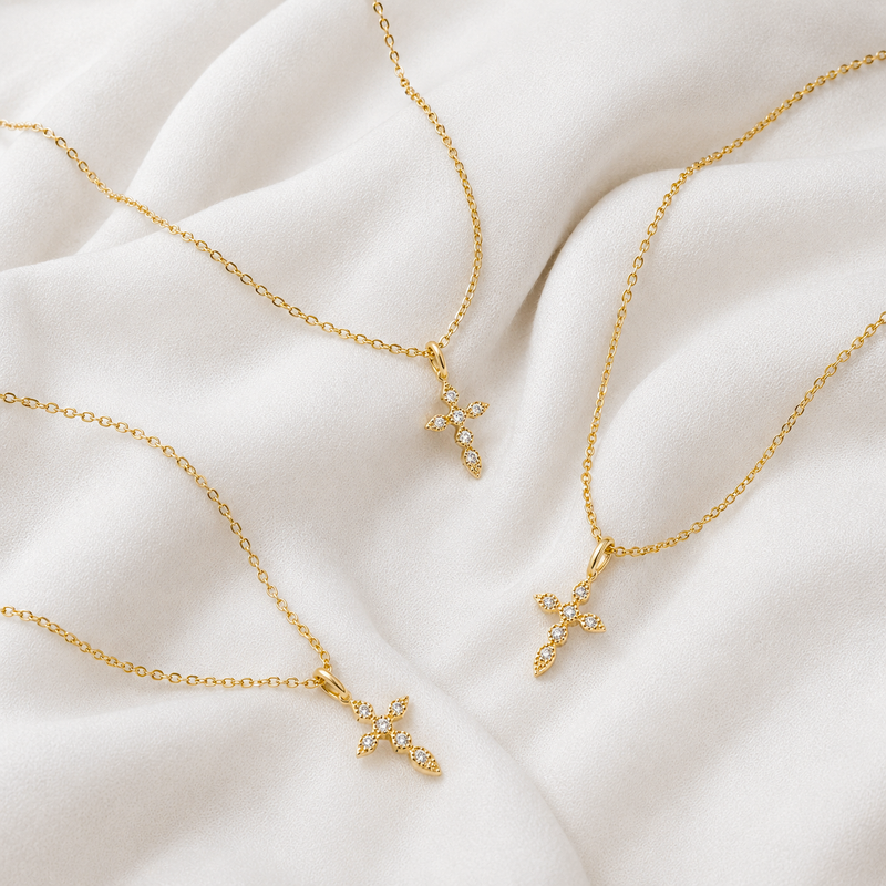 Collana Luna e Stella Oro