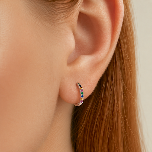 Anello Bianco Argento - 9mm