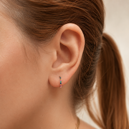 Anello Bianco Argento - 9mm