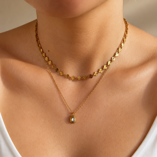 Choker Perline Mermaid Oro