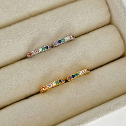 Aros Mini Rainbow Oro - 7mm