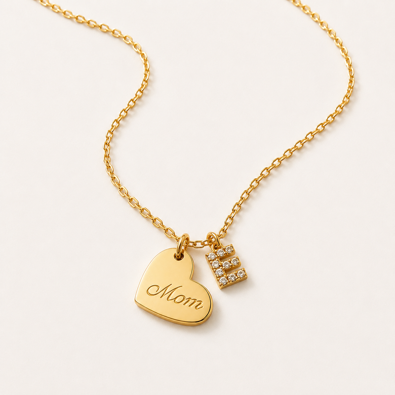 Collana 3D Mini Cuore Oro