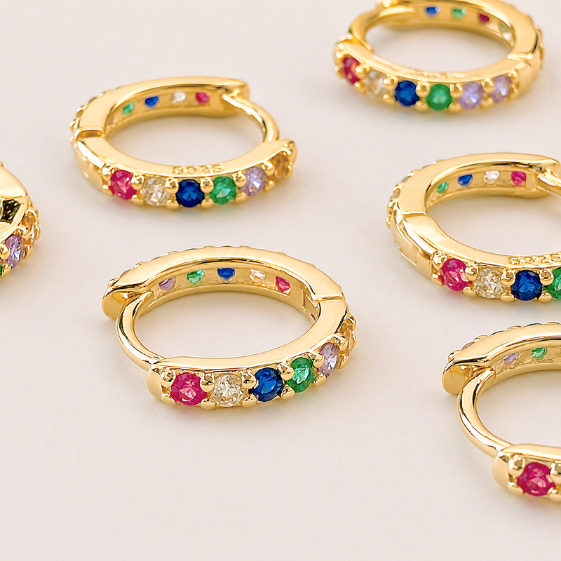 Orecchino Mini Rainbow - 7mm