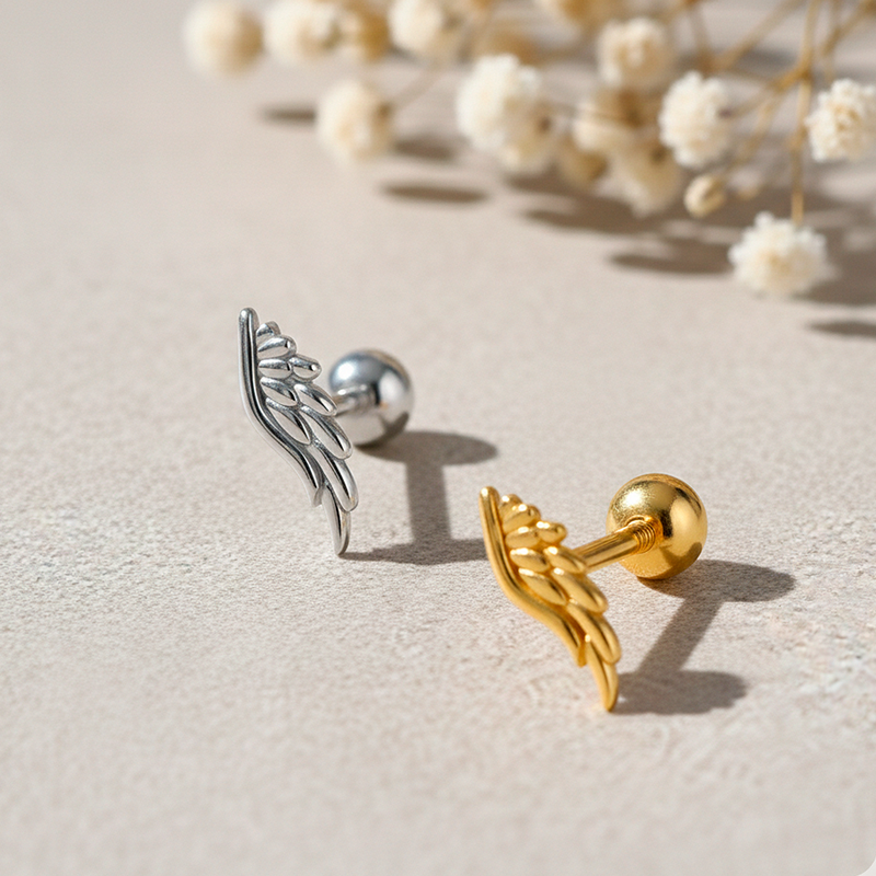 Hermes Gold Earring