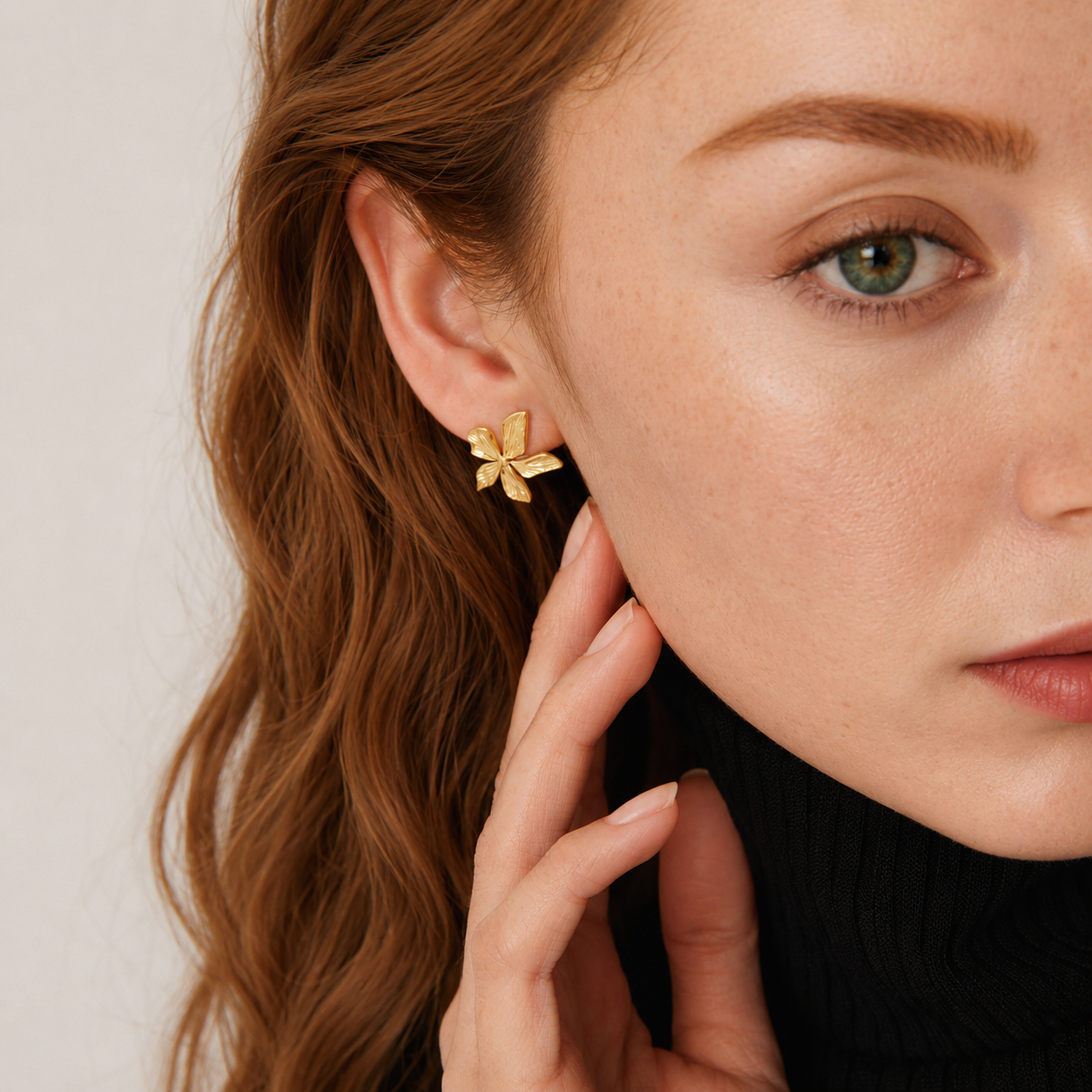 Pendientes Blume Oro