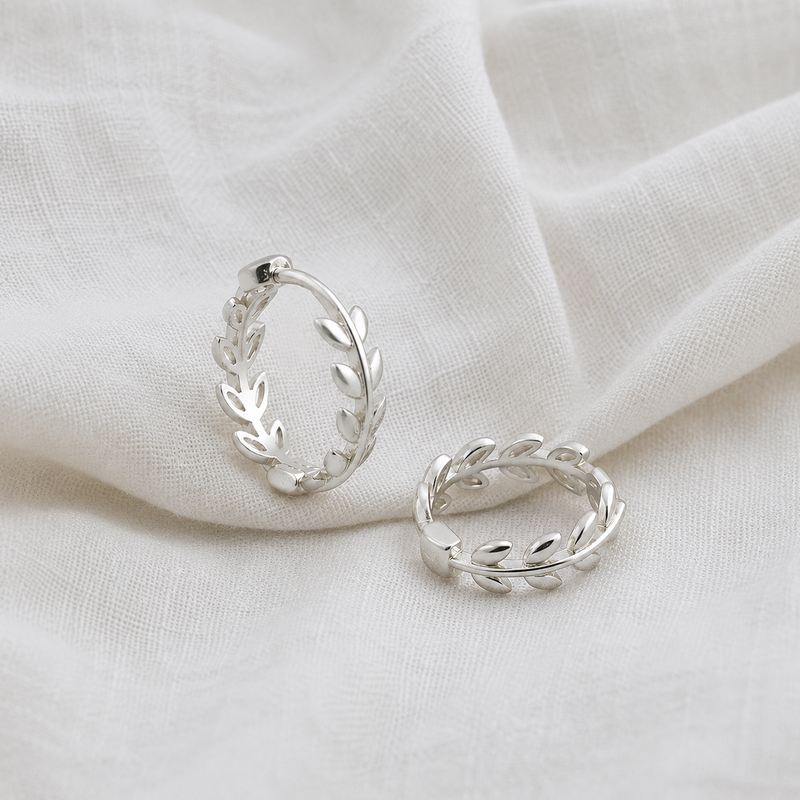 Cerchio Mini Foglie Argento