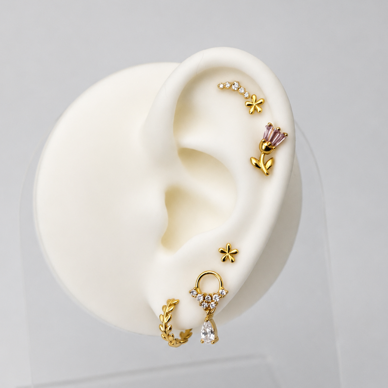 Pendientes Evania Oro