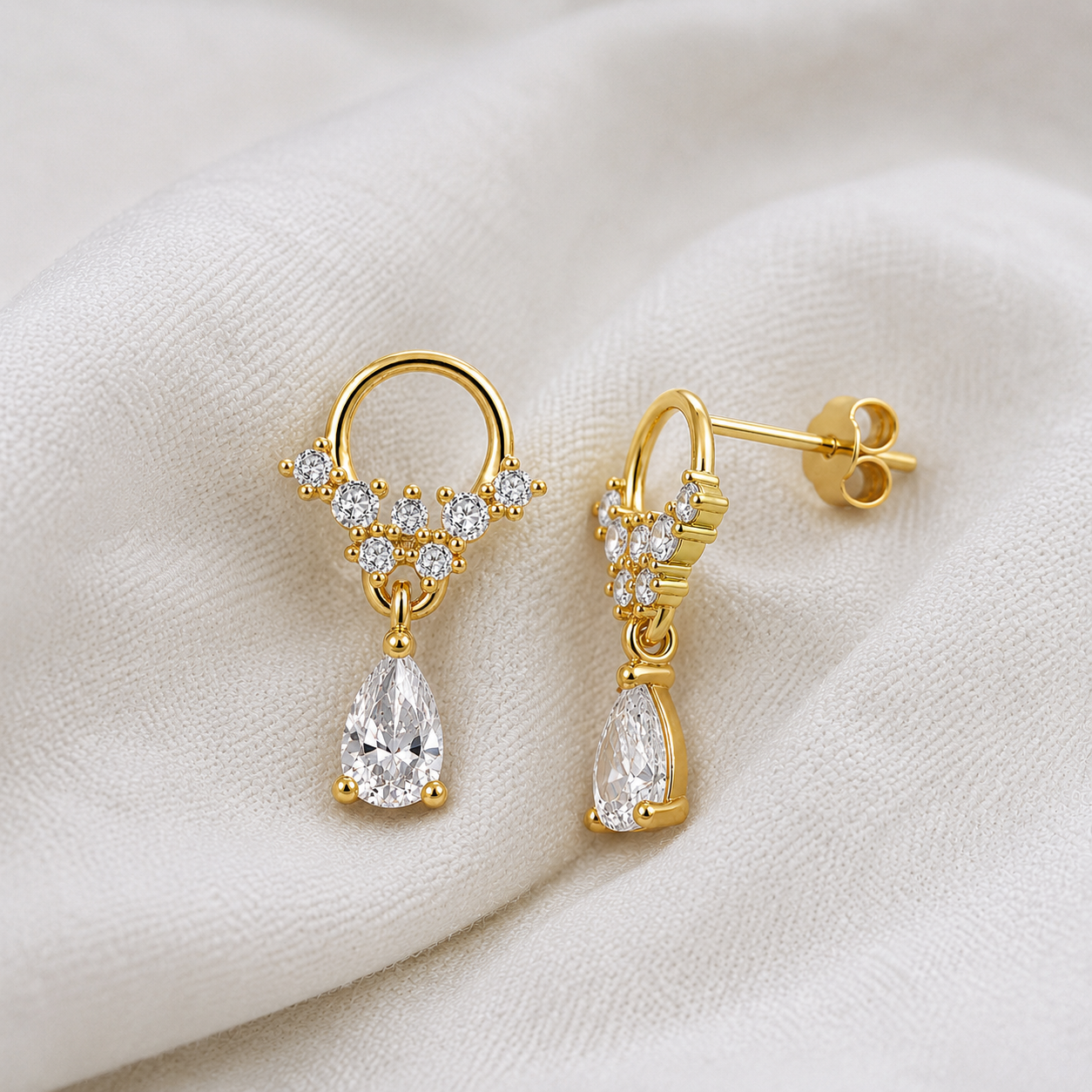 Pendientes Evania Oro