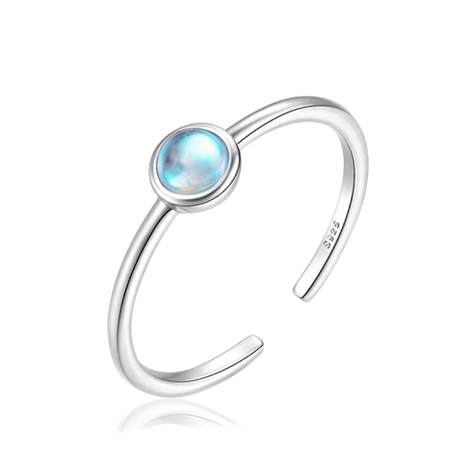 Anello Pietra di Luna Argento
