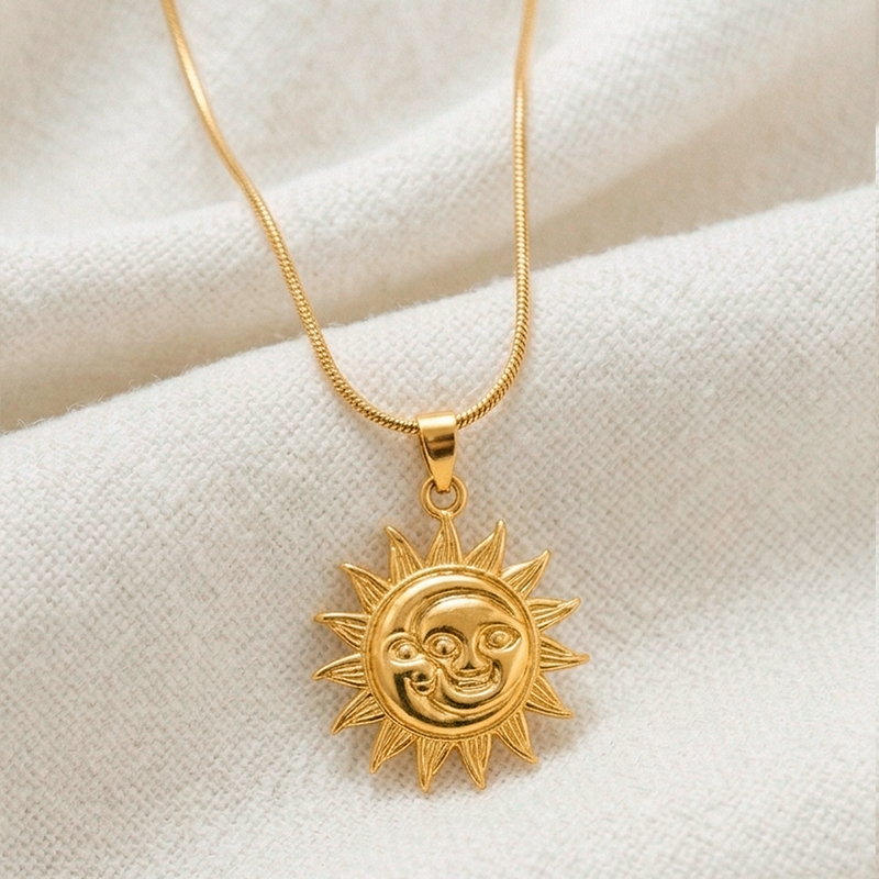 Gold Sun Necklace
