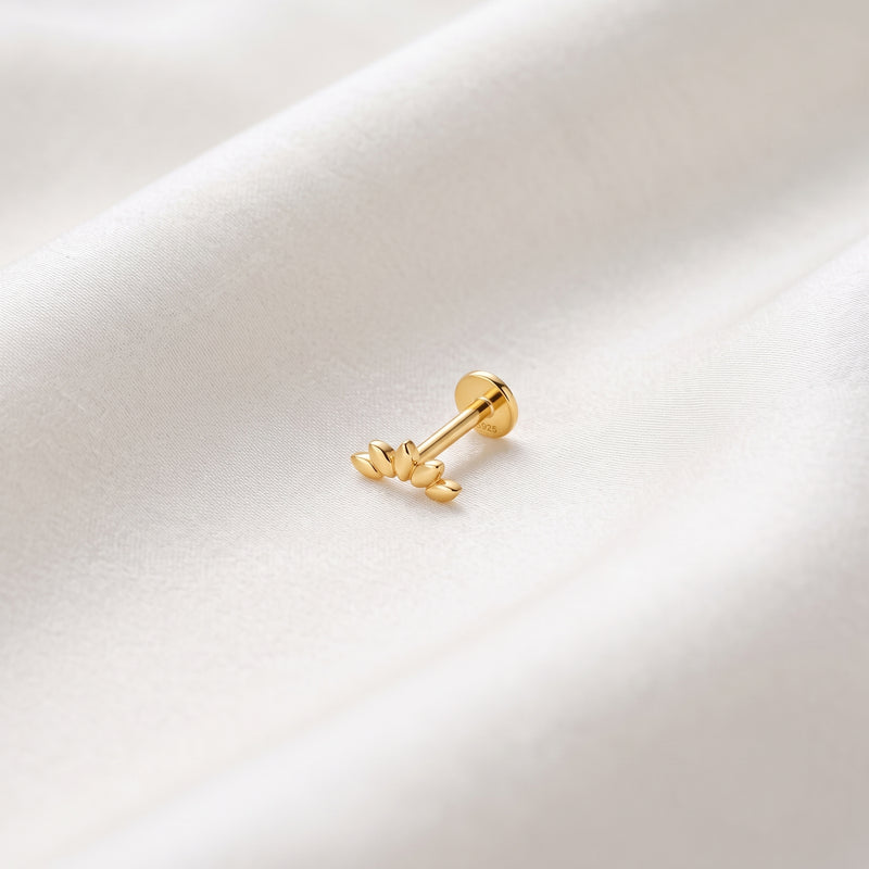 Orecchino Loto Oro