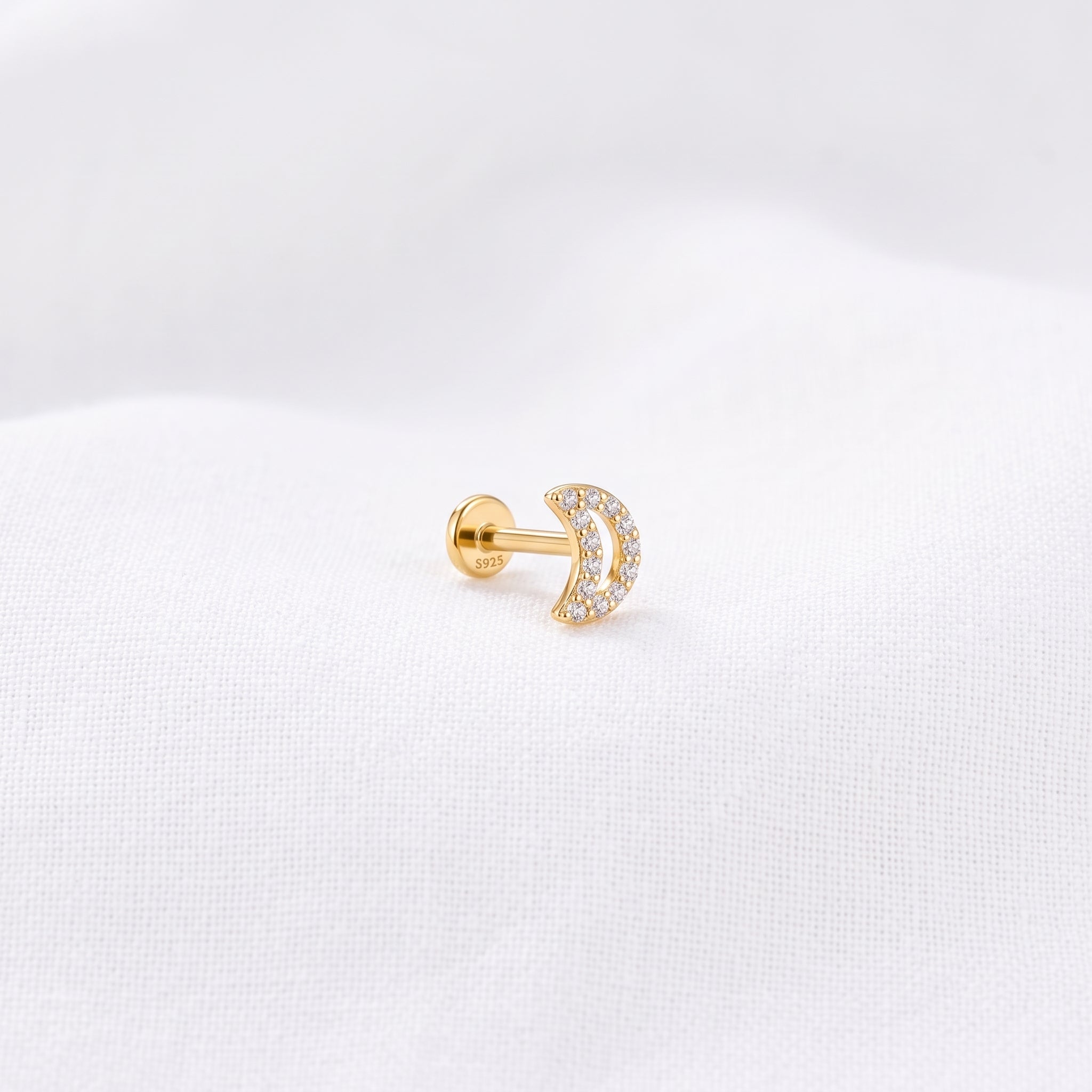 Pendiente Lunula Oro