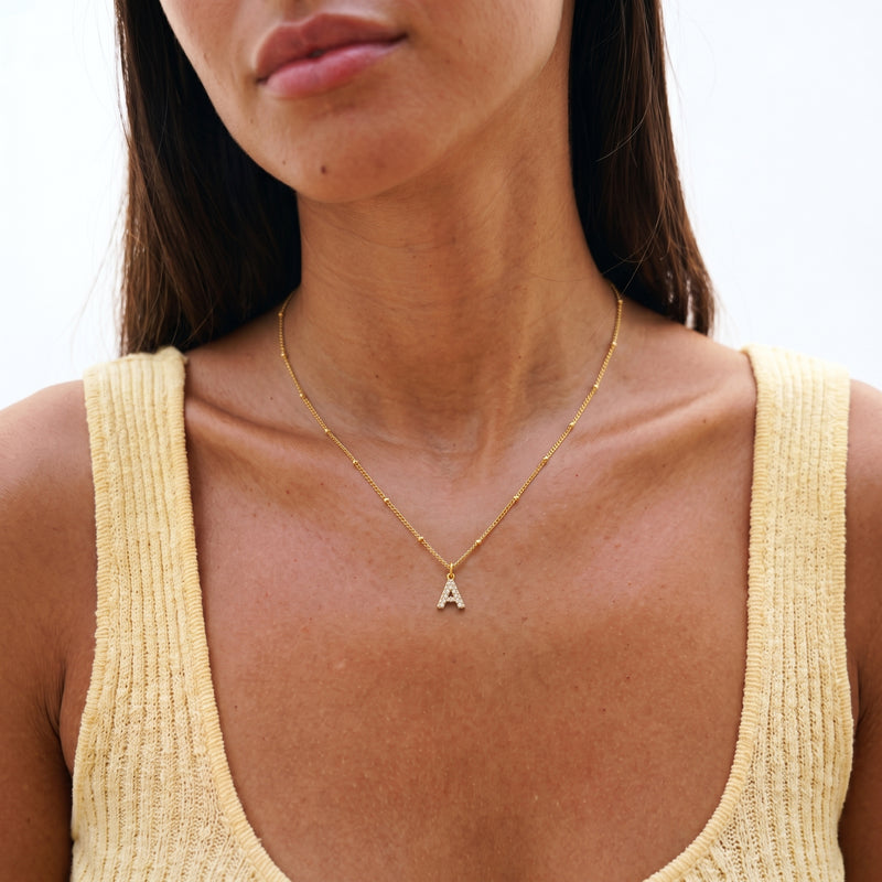 Collana Shiny Iniziale Palline Oro