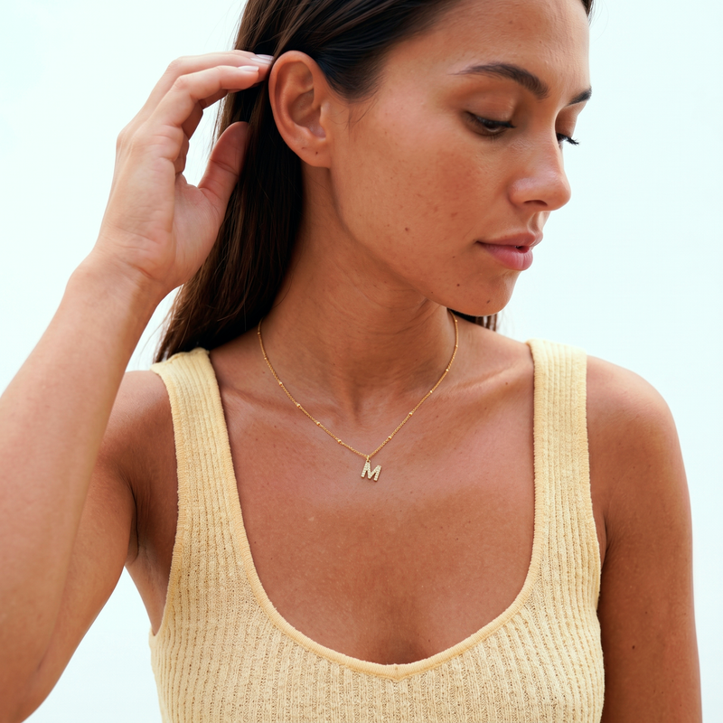 Collana Shiny Iniziale Palline Oro