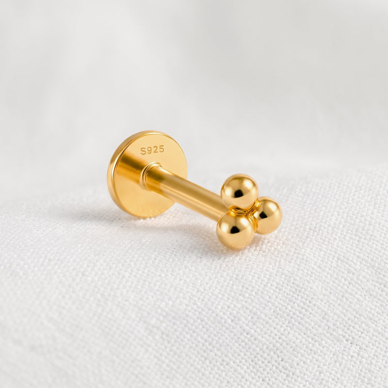 Pendiente Tres Bolitas Oro