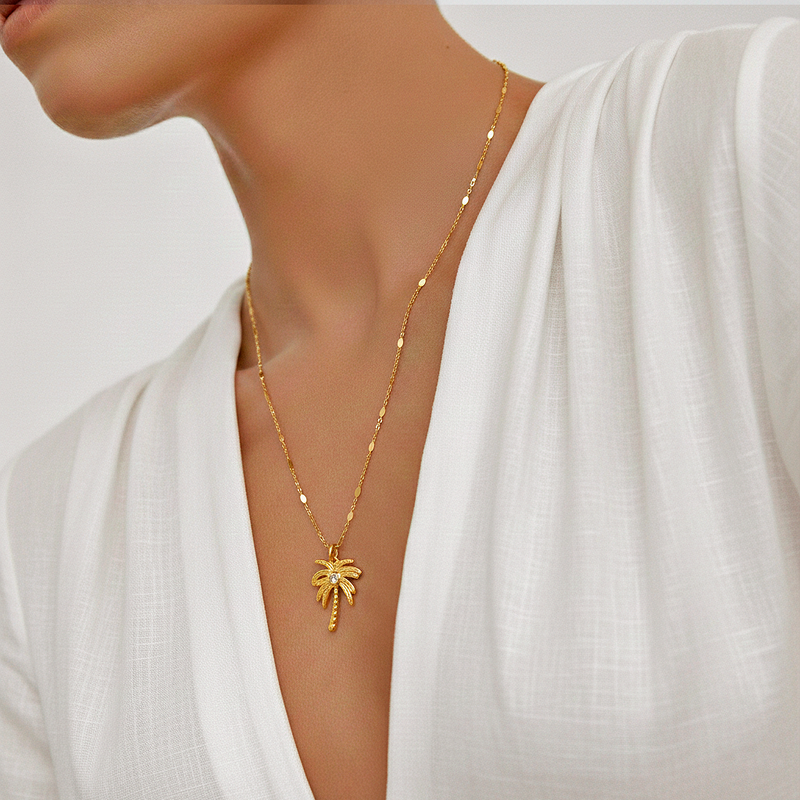 Collana Palma Brillante Oro