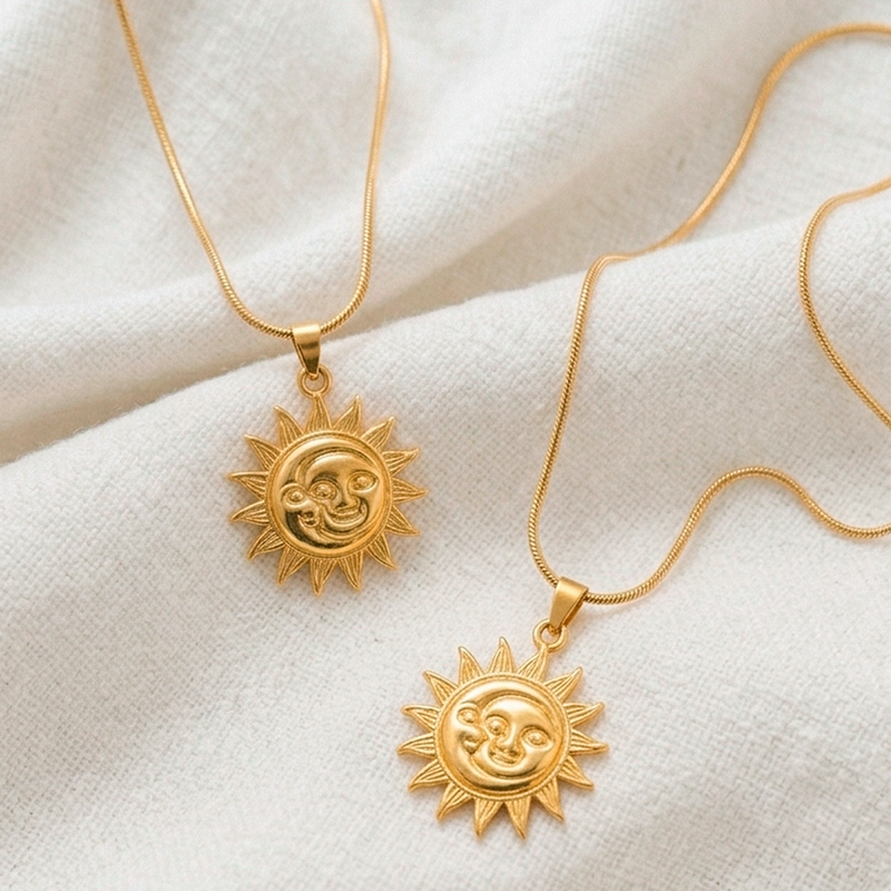 Gold Sun Necklace