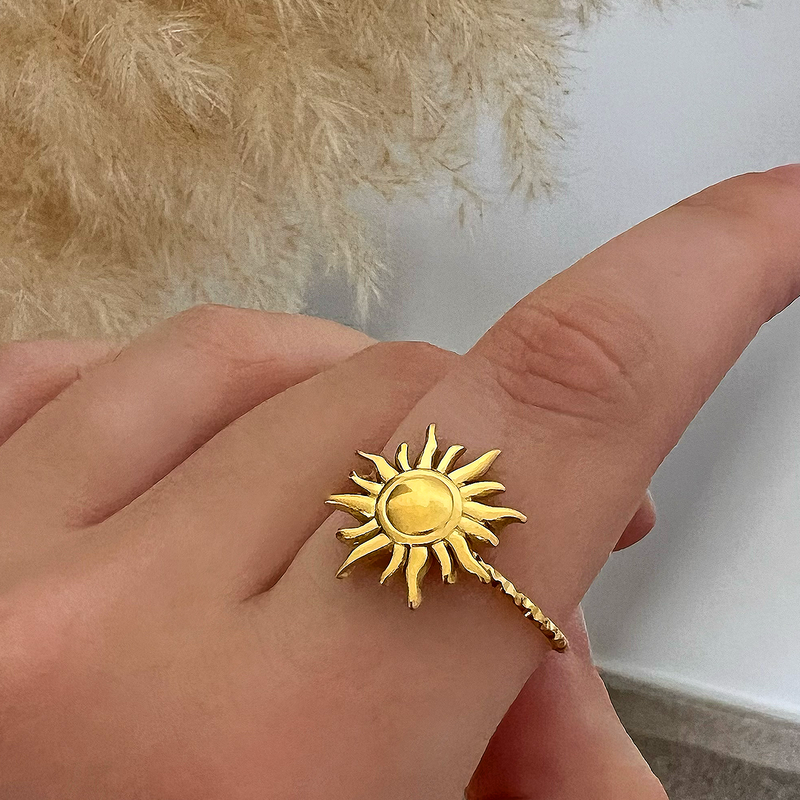 Anello Mini Sole Oro