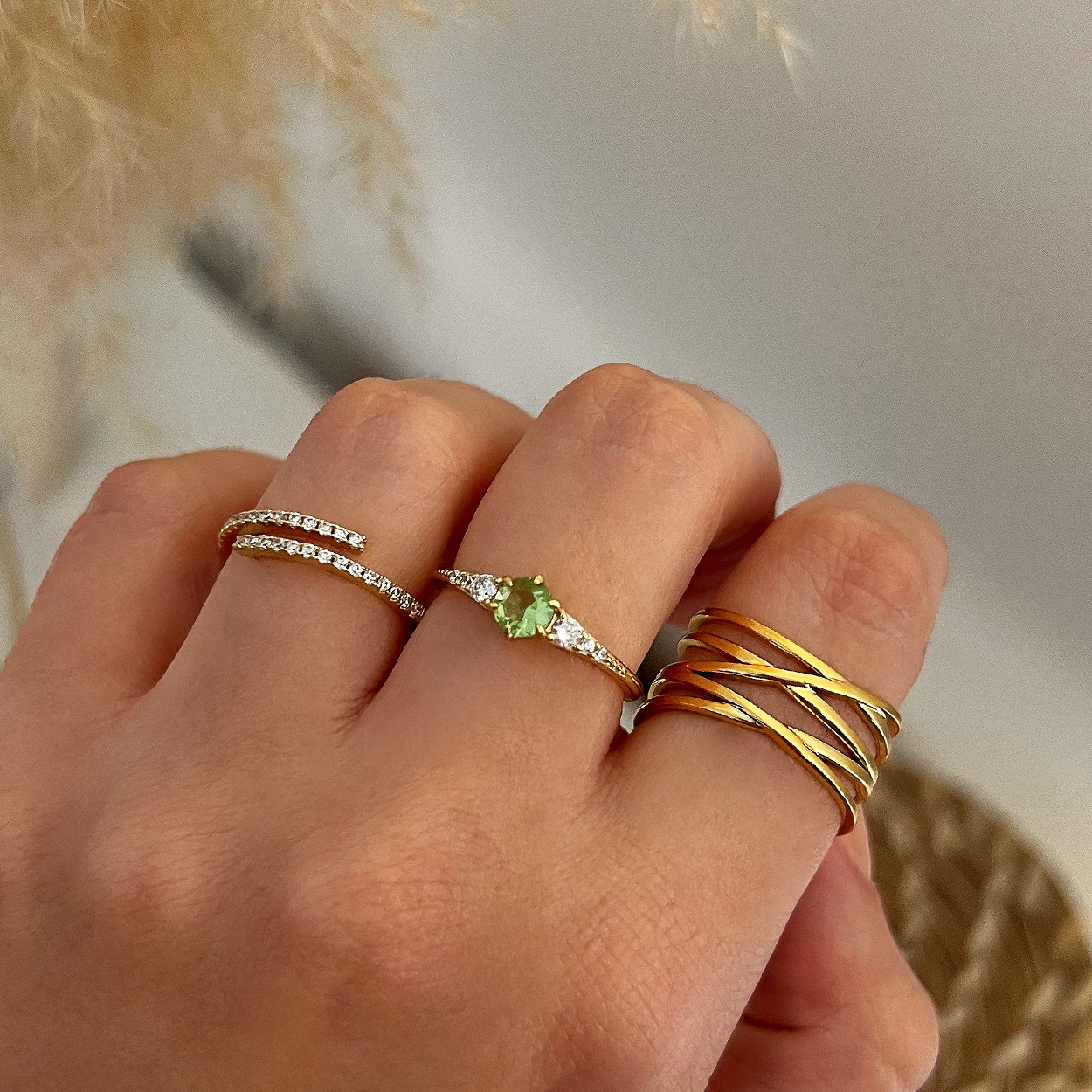 Anello Olive Oro