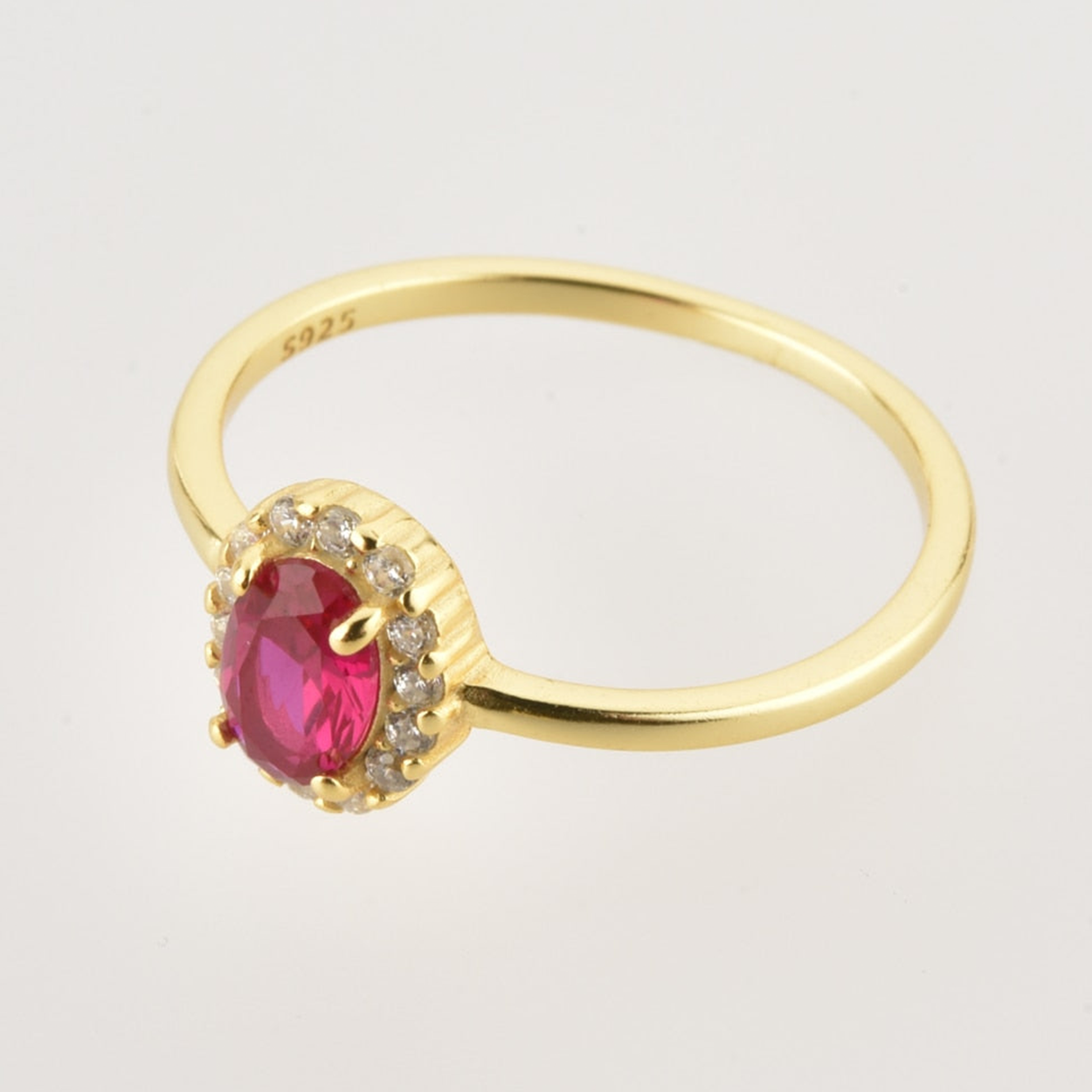 Anello Ovale Oro Rosa