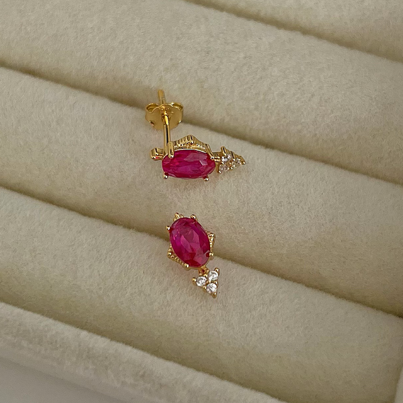 Orecchini Zhara rosa oro