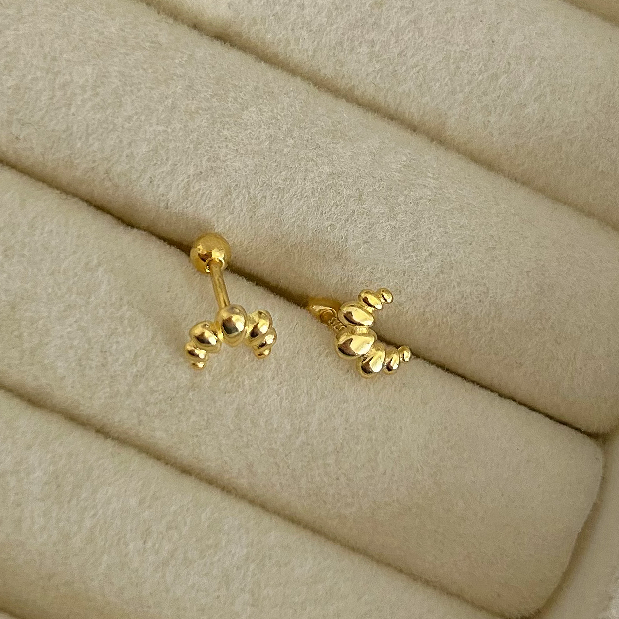 Pendiente Croissant Oro