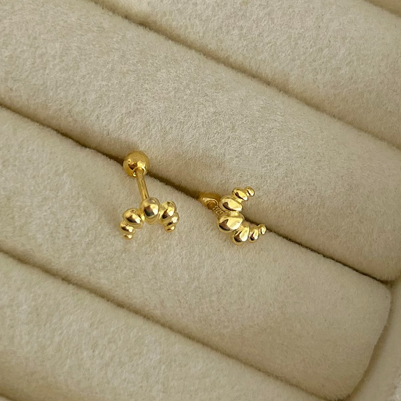 Pendiente Croissant Oro