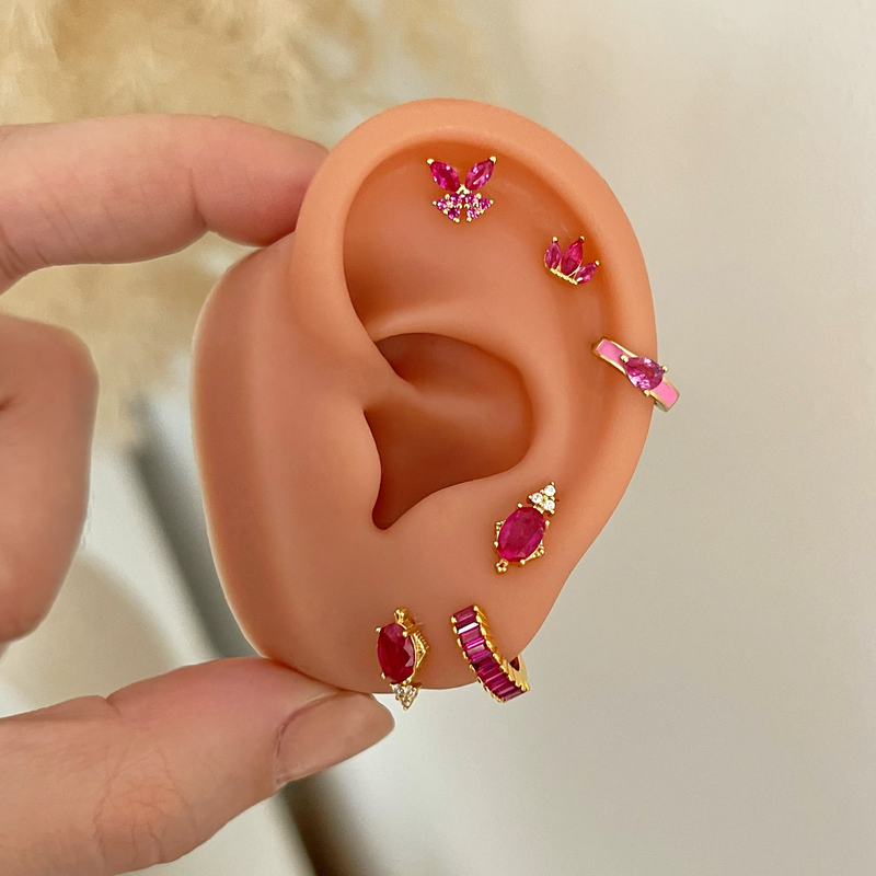 Orecchini Mini Goccia Oro Rosa