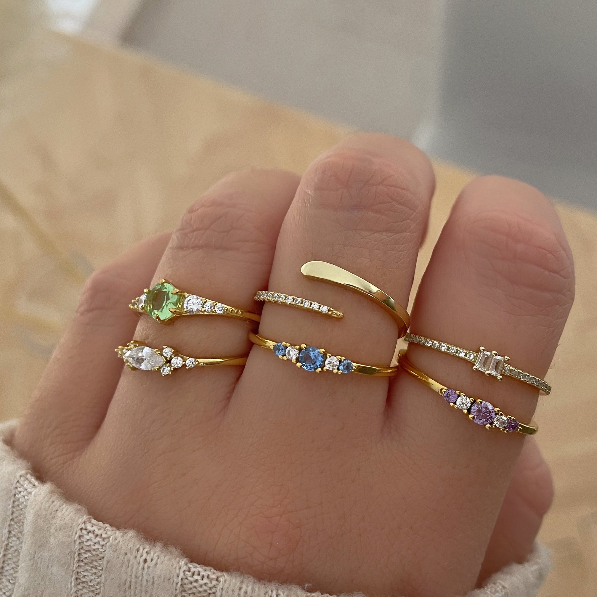 Anello Olive Oro