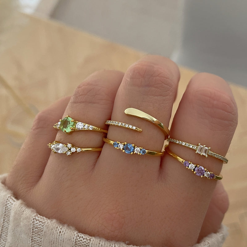 Anello Cielo Oro Bianco