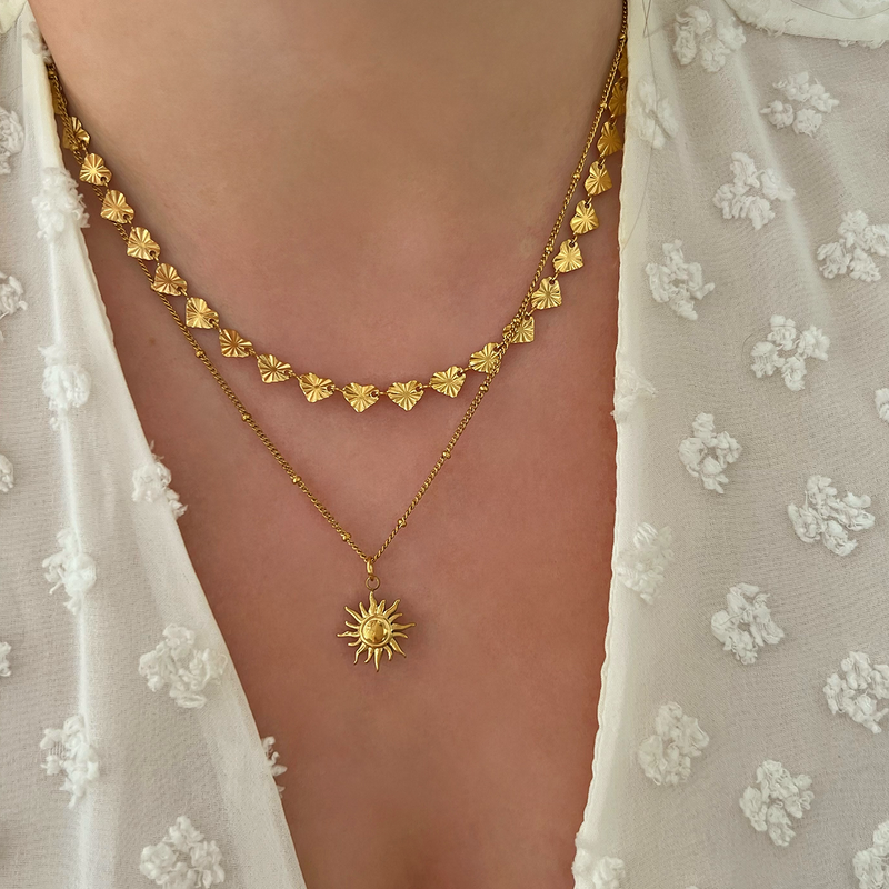 Gold Sun Necklace