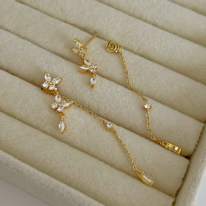Orecchini pendenti Brigitte White Gold