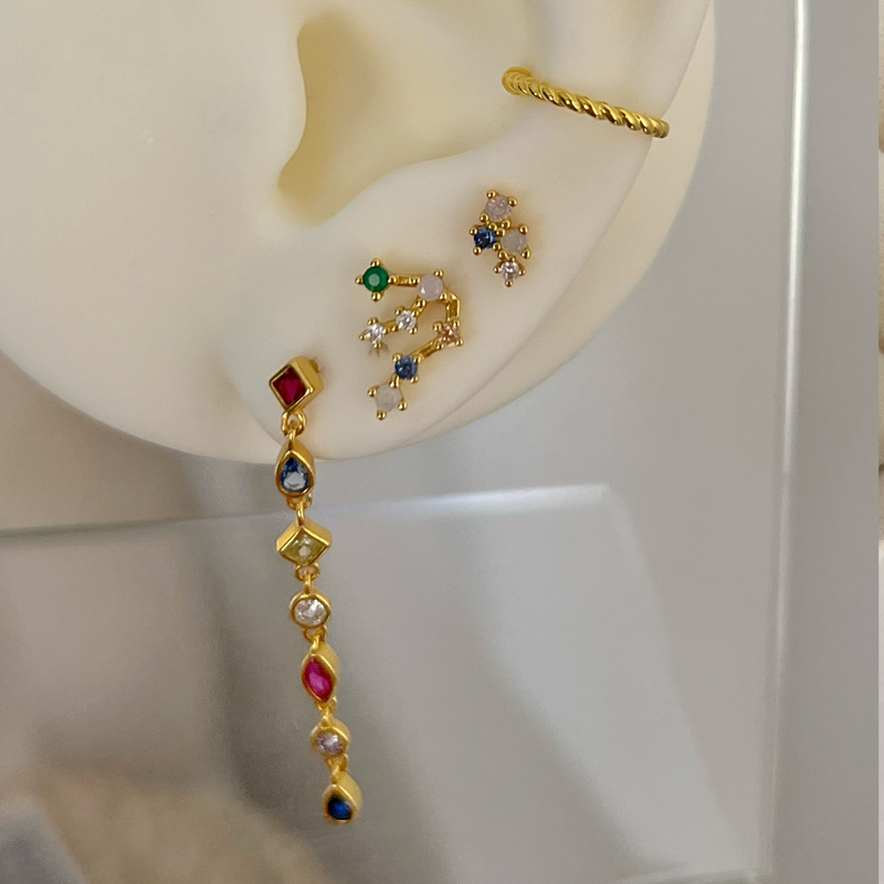 Orecchini pendenti lunghi Briseida oro