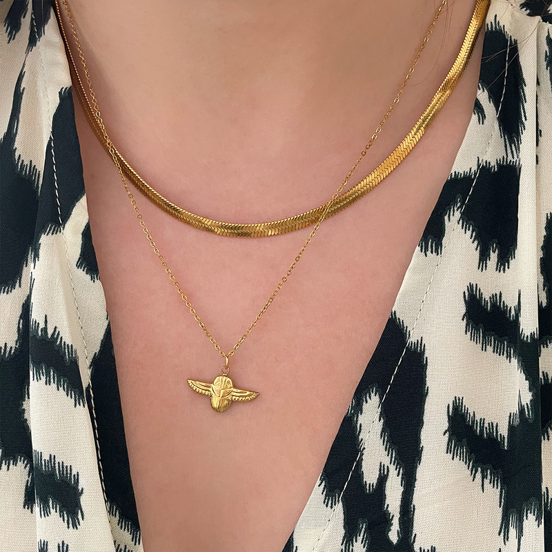 Collana Catena Serpente Oro - 4mm