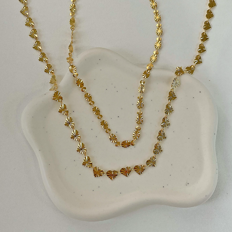 Choker Mini Cuori Oro